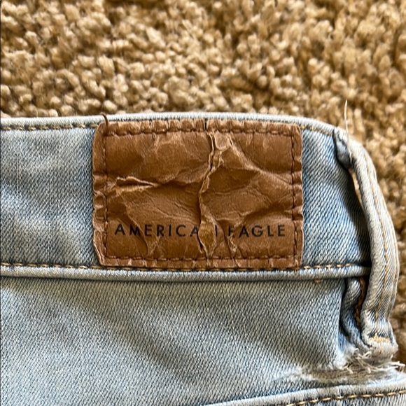 Distressed Light Blue Jeans - Picture 3 of 6